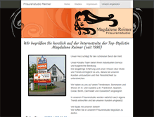 Tablet Screenshot of frisurenstudio-reimer.de